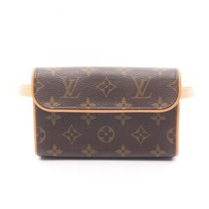 LOUIS VUITTON Brown Monogram Leather Pochette Fanny Pack